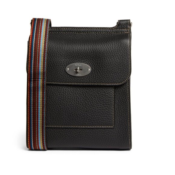 Mulberry x Paul Smith Antony in Black Grained Leather